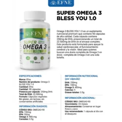 Super Omega 3 Efne (contiene Vitamina E) 90 cápsulas