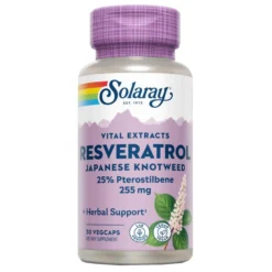 Super Resveratrol 250 mg Solaray, 30 cápsulas