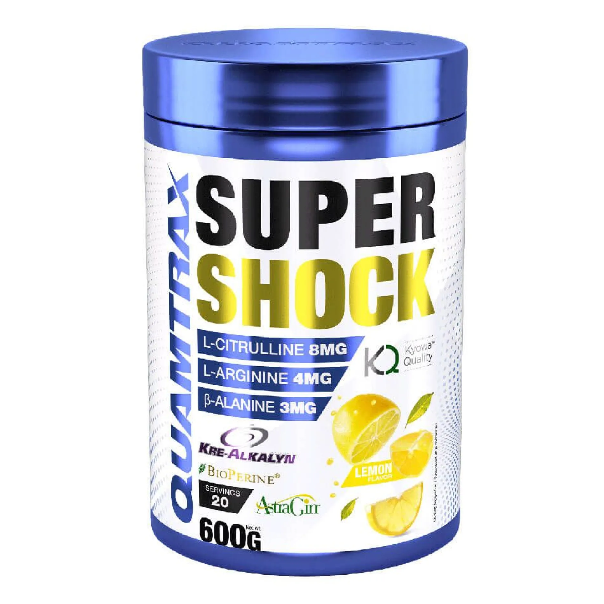 Super Shock - 600g - Limon - Pre Entreno - Quamtrax