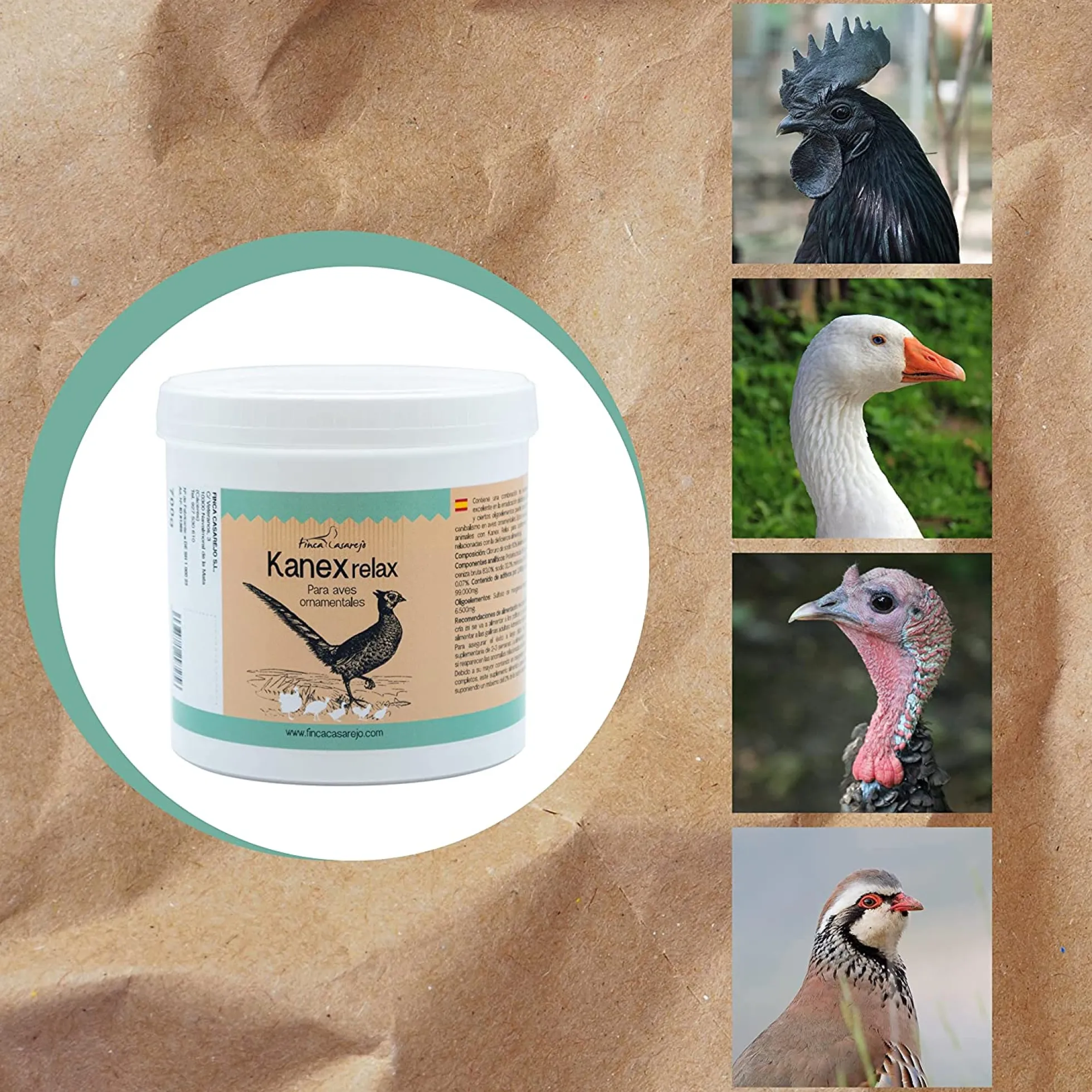 Suplemento Anti Picaje Para Aves De Corral – Kanex Relax 700 G - Minerales Y Vitaminas Para Gallinas, Faisanes, Pollitos