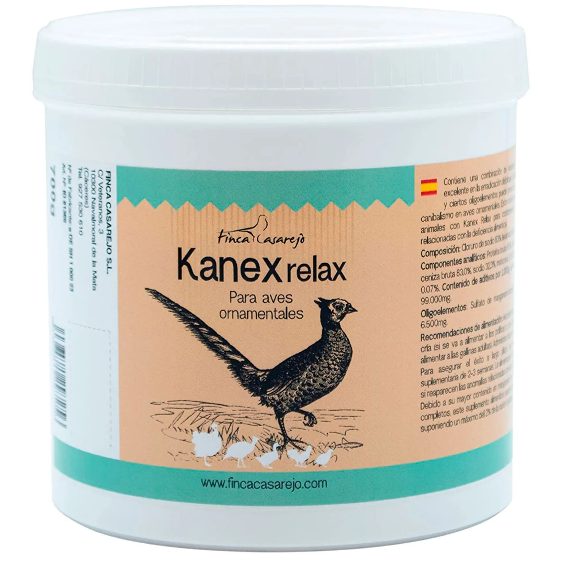 Suplemento Anti Picaje Para Aves De Corral – Kanex Relax 700 G - Minerales Y Vitaminas Para Gallinas, Faisanes, Pollitos