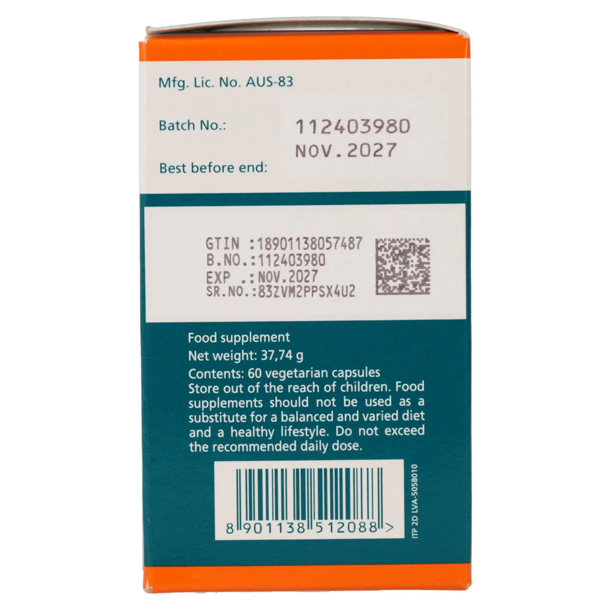Suplemento Tentex Royal Himalaya 60 cápsulas