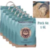 Sustrato Absorbente Wuapu Naturcorn Kitty En Mini Pelet Biodegradable Para Gato 1 U 6l
