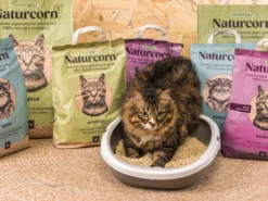 Sustrato Absorbente Wuapu Naturcorn Kitty En Mini Pelet Biodegradable Para Gato 1 U 6l