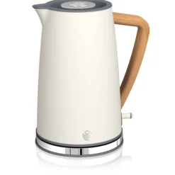 Swan Nordic Hervidor Agua Eléctrico Ultra Rápido, 1,7l, Sin Bpa, Resistencia Oculta, Inalámbrico, Sk14610whtneu, Blanco