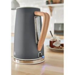 Swan Nordic Hervidor Agua Eléctrico Ultra Rápido, 1,7 L, Sin Bpa, Resistencia Oculta, Inalámbrico, Sk14610gryneu, Gris