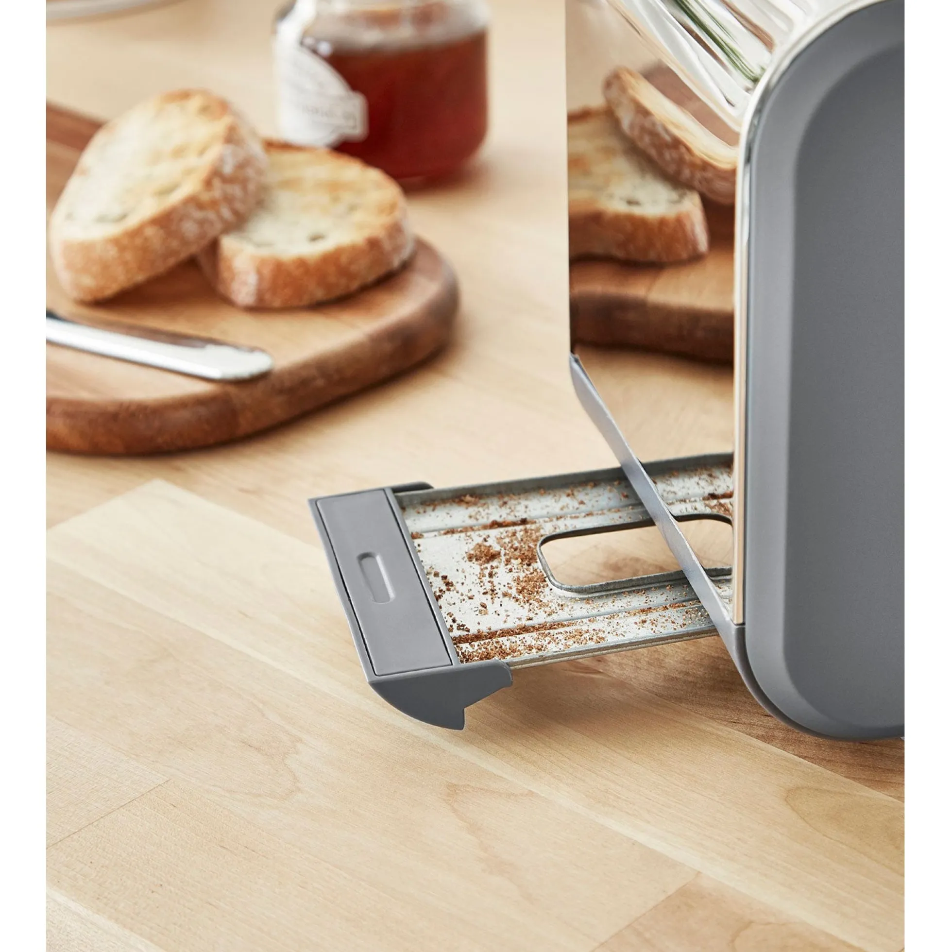 Swan Nordic Tostadora Pan Ranura Ancha 2 Rebanadas, 3 Funciones, 6 Niveles, Diseño Moderno, St14610gryneu, Gris 900w