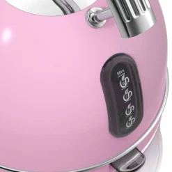 Swan Retro Hervidor Agua Eléctrico, 1,8 L, Resistencia Oculta Acero Inoxidable, Sin Bpa, Inalámbrico, Sk14630pneu, Rosa