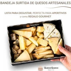 Tabla De Queso Artesanal Variada Para 8-12 Personas | Bandeja De Quesos Gourmet Lista Para Degustar Cortada A Mano