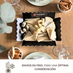 Tabla De Queso Artesanal Variada Para 8-12 Personas | Bandeja De Quesos Gourmet Lista Para Degustar Cortada A Mano