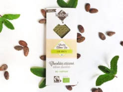Tableta Bio chocolate blanco con menta