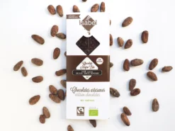 Tableta Bio chocolate negro 100% cacao – Origen santo domingo. sin azúcar