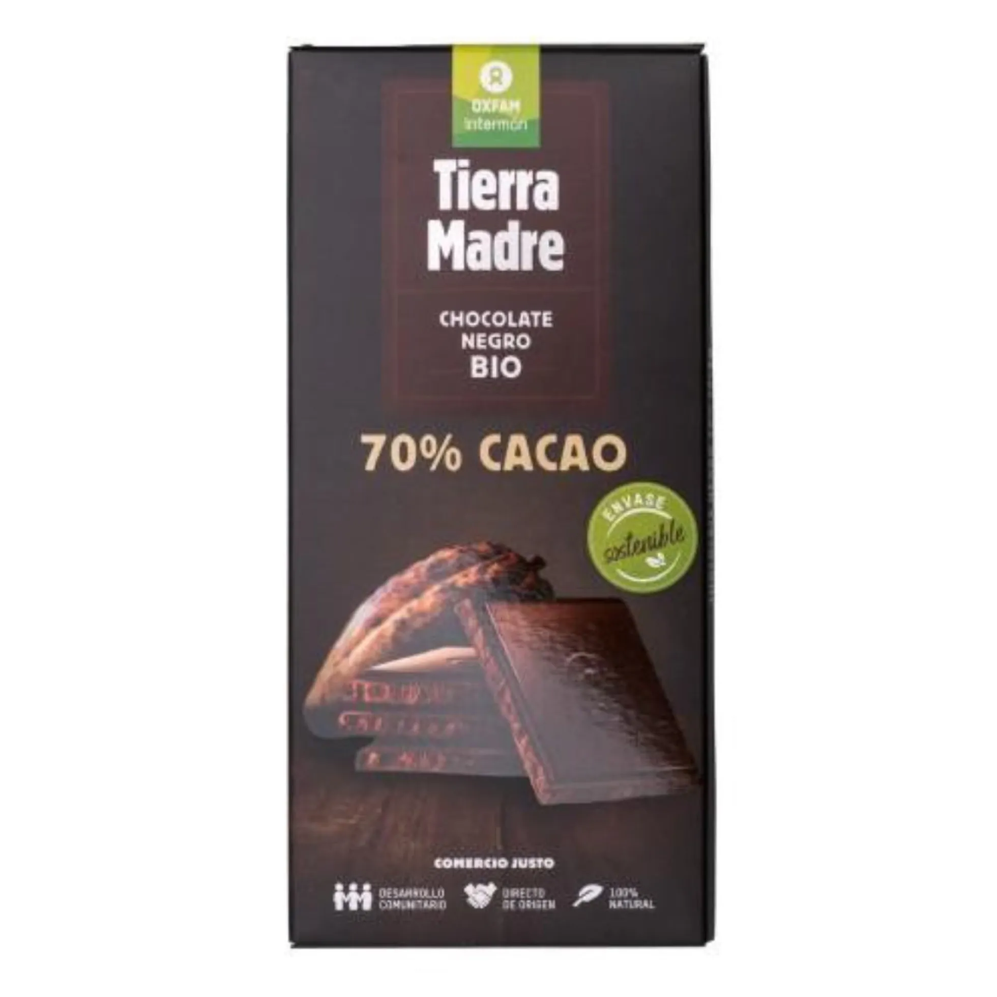 Tableta chocolate negro 70% Bio Tierra Madre 100g
