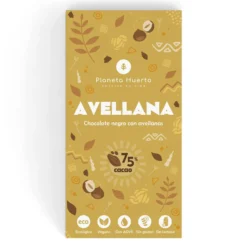 Tableta chocolate negro 75% con avellanas ECO Planeta Huerto 70 gr