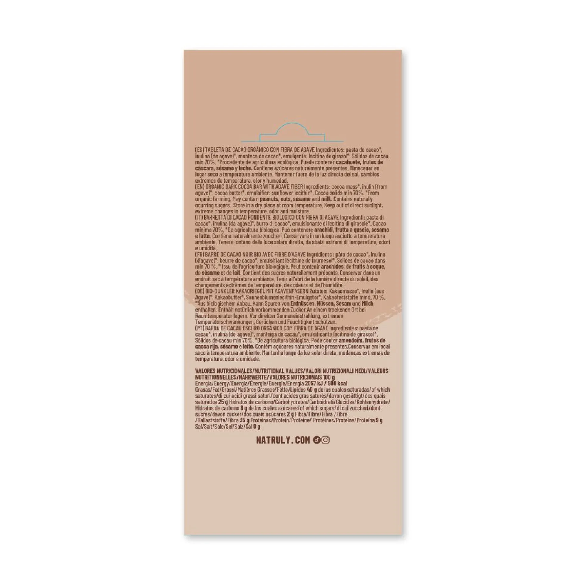 Tableta Chocolicious BIO chocolate negro Natruly 85 g