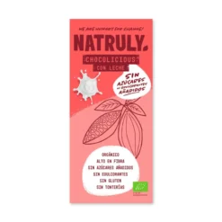Tableta Chocolicious BIO chocolate con Leche Natruly 85 g