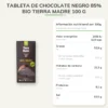 Tableta De Chocolate Negro 85% Bio Tierra Madre 100 g
