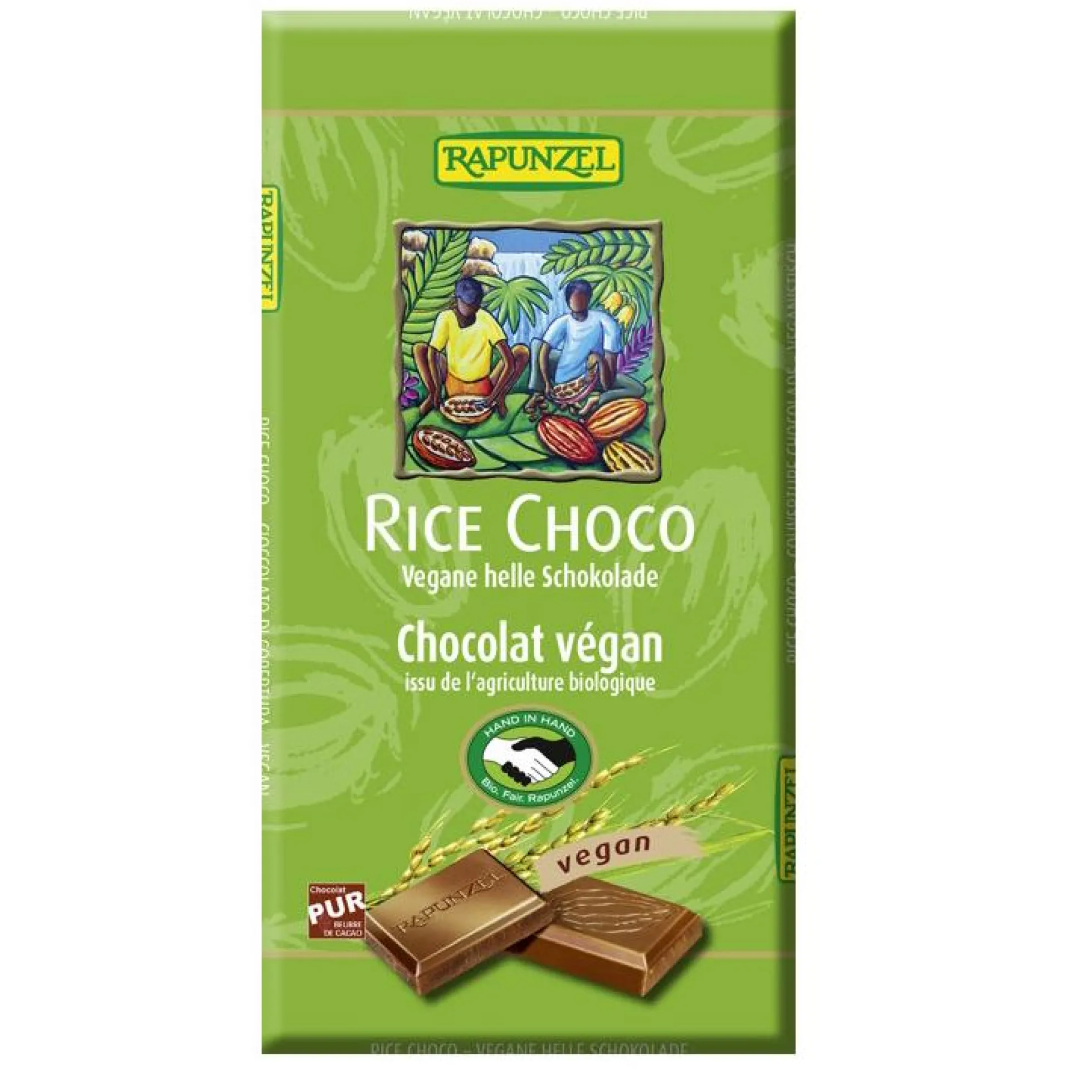 Tableta de Chocolate Vegano Rapunzel 100 g