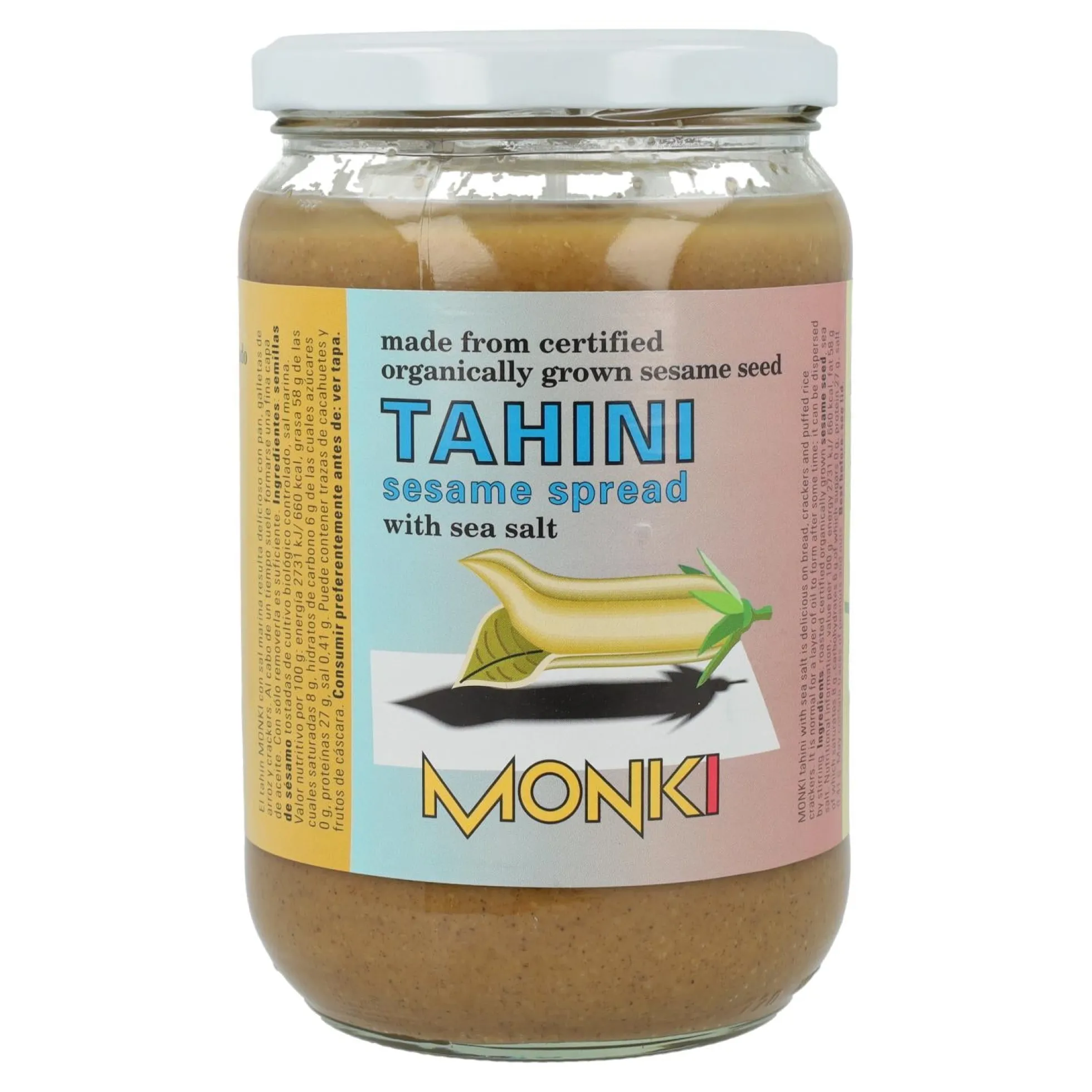Tahin tostado con sal bio Monki, 650 g