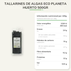 Tallarines de algas ECO Planeta Huerto 500gr