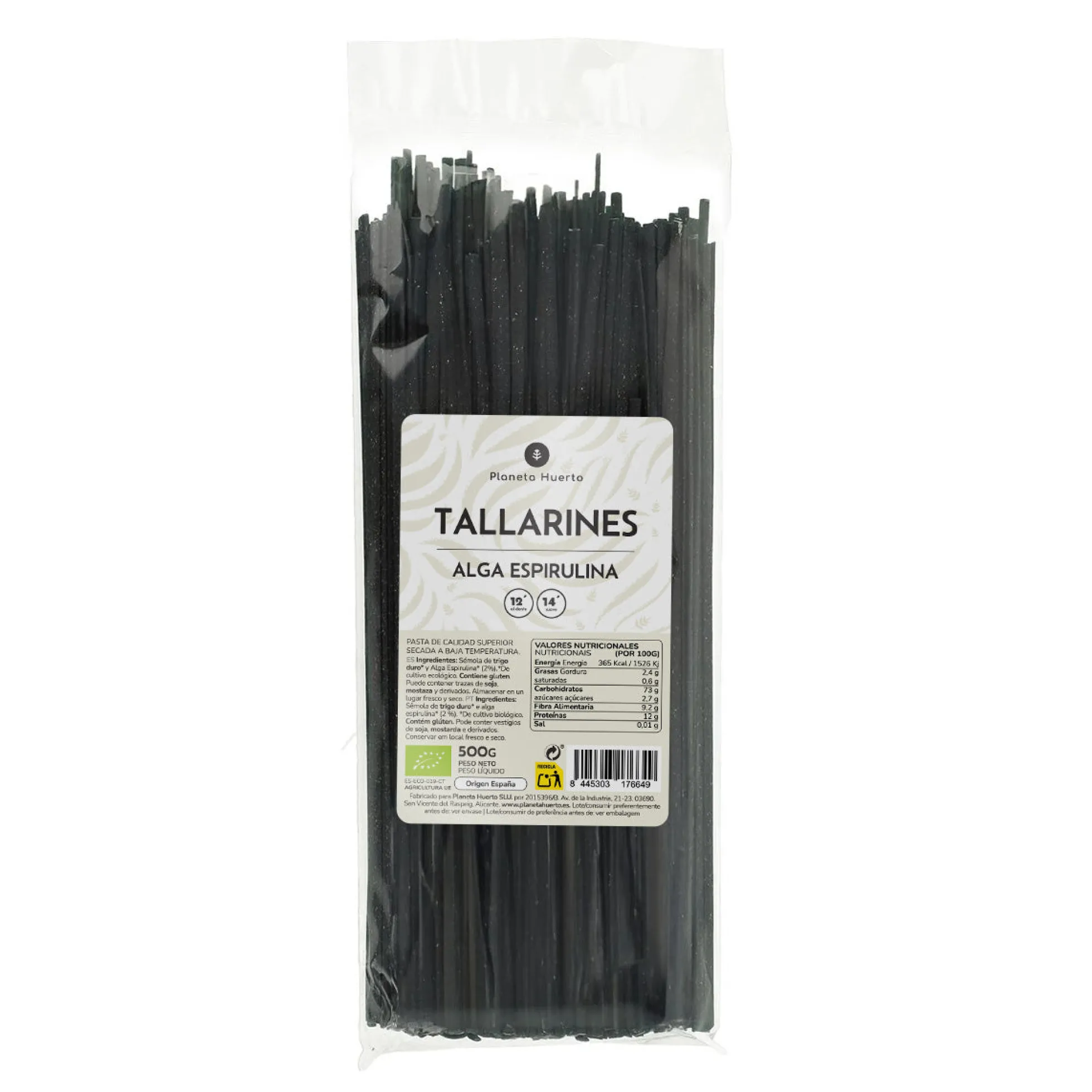 Tallarines de algas ECO Planeta Huerto 500gr