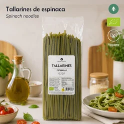 Tallarines de espinacas ECO Planeta Huerto 500gr