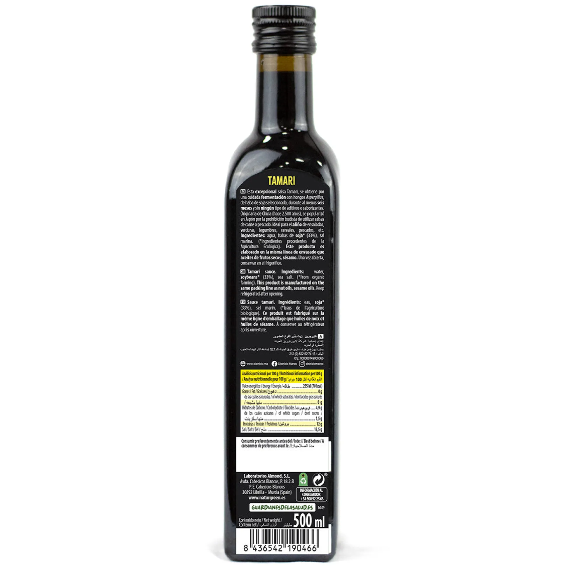 Tamari Naturgreen Botella de 500 ml
