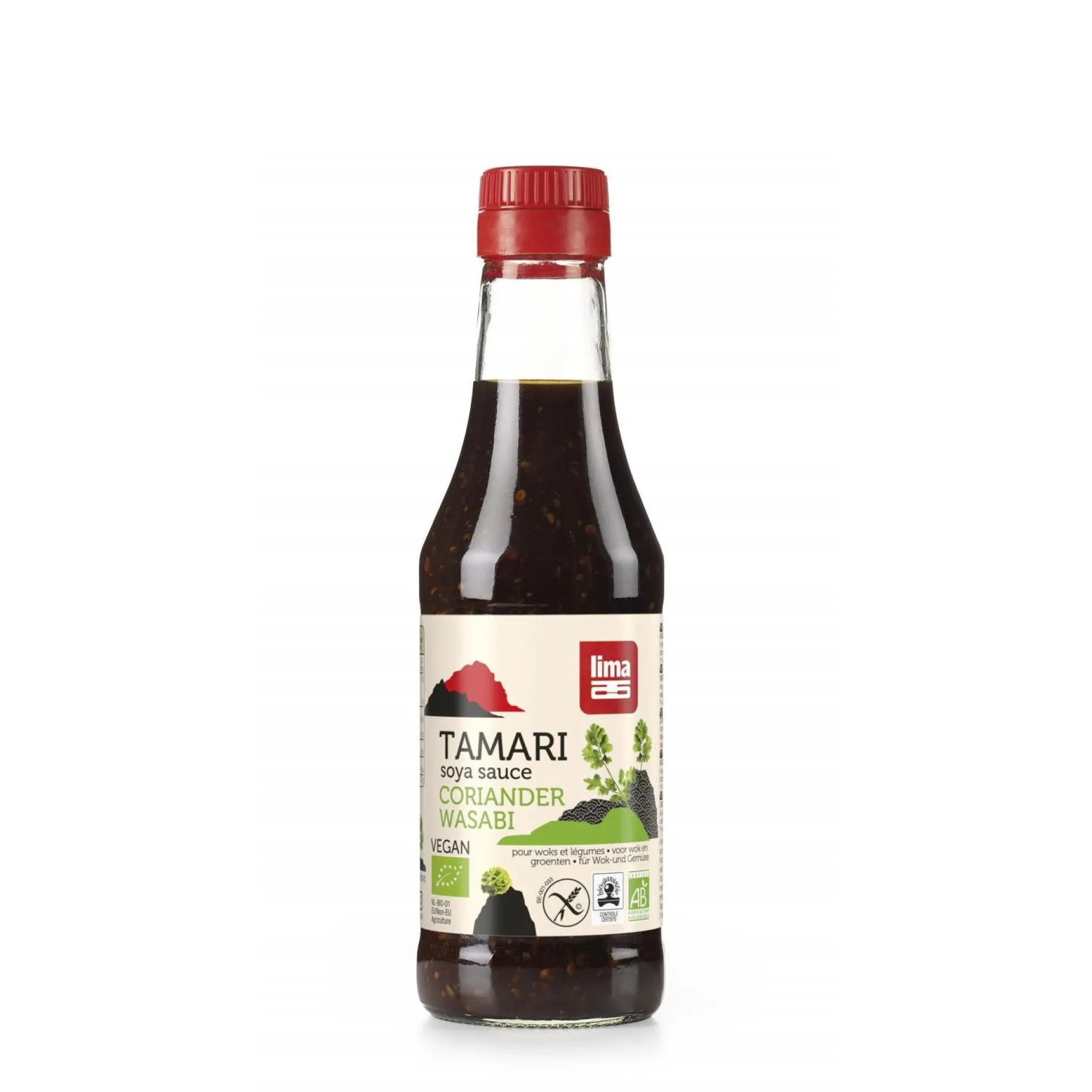 Tamari salsa de soja con Wasabi y Cilantro Lima 250ml