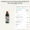 Tamari salsa de soja 25% menos de Sal ECO Lima 250 ml