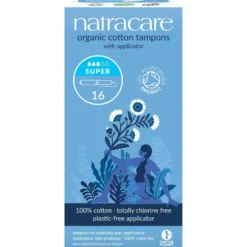 Tampón súper con aplicador bio Natracare 16 uds