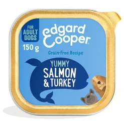 Tarrina de comida para perros con salmón y pavo sin cereales | Edgard & Cooper 150 g