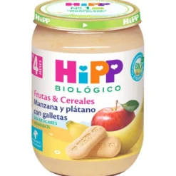 Tarrito Biológico de Manzana y Plátano con Galletas +4 Meses HiPP 190 g