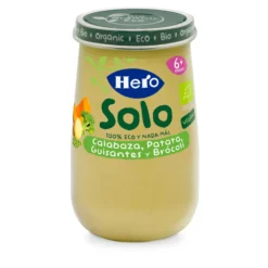 Tarrito de Calabaza, Patata, Guisantes y Brócoli Eco 190 g-Hero Solo