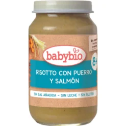 Tarrito de Risotto con Puerros y Salmón Babybio 200 g