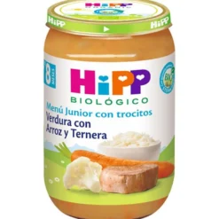 Tarrito de verdura con arroz y ternera bio +8 meses HiPP 220 g