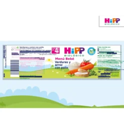 Tarrito de Verduras y Arroz con Pollo BIO a partir de 4 Meses HiPP 190 grHiPP