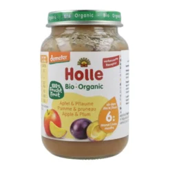 Tarrito ECO de Manzana y Ciruela +6 meses Holle 190 g