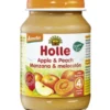 Tarrito ECO de manzana y melocotón +4 meses Holle 190 g