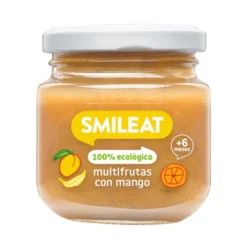 Tarrito Multifrutas con Mango BIO +6 Meses Smileat 130 g