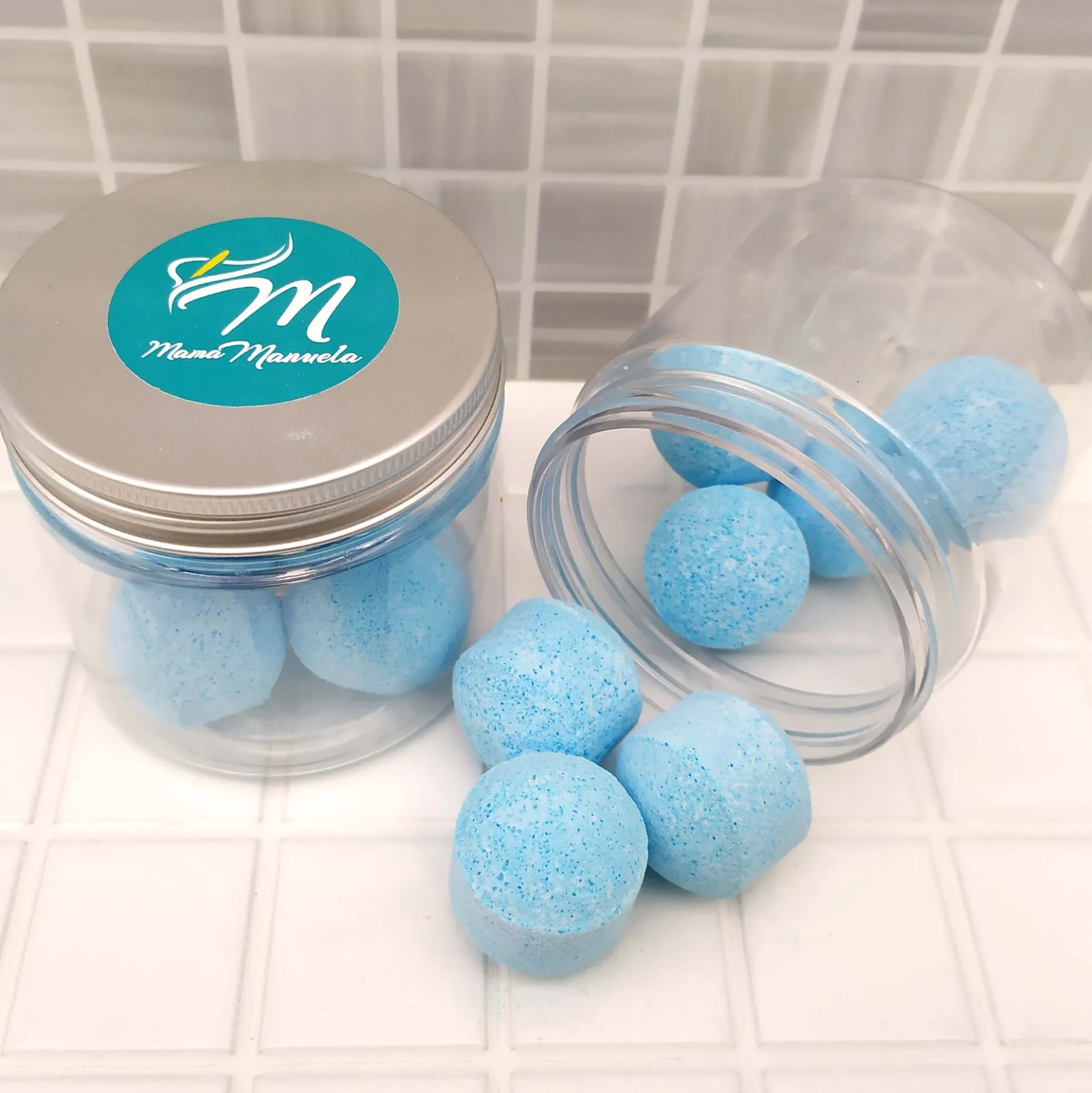 Tarro 7 Mini Bombas Efervescentes Para Manicura Y Pedicura - Ablandan Durezas, Uñas Y Cutículas - Aroma Lavanda