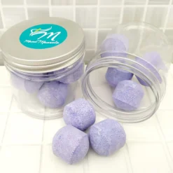 Tarro 7 Mini Bombas Efervescentes Para Manicura Y Pedicura - Ablandan Durezas, Uñas Y Cutículas - Aroma Cereza