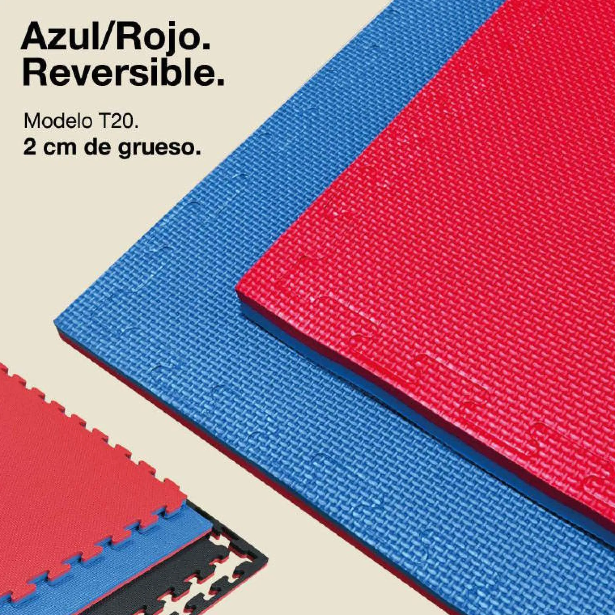 Tatami Puzzle 2,5cm 100x100cm – Efecto Madera/negro Jowy