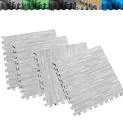 Tatami Puzzle 1cm 60x60cm – Pack 4 Uds (t60-4) Parquet Gris Jowy