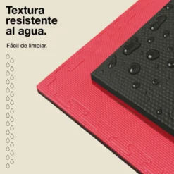 Tatami Puzzle 2,5cm 100x100cm, Pack 4 Unidades – Superficie T Azul/rojo Jowy