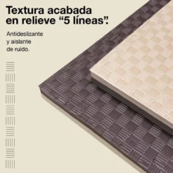 Tatami Puzzle 4cm 100x100cm – Superficie 5 Líneas Marrón/beige Jowy