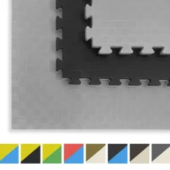 Tatami Puzzle EVA para suelo infantil 1x1m x25mm Negro - Gris Pack Ahorro 1 Unidades