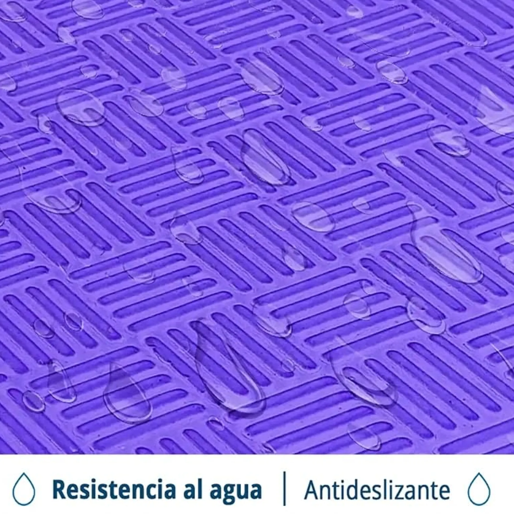 Tatami Puzzle Eva Para Suelo Infantil 1x1m X20mm Naranja - Lila Pack Ahorro 12 Unidad