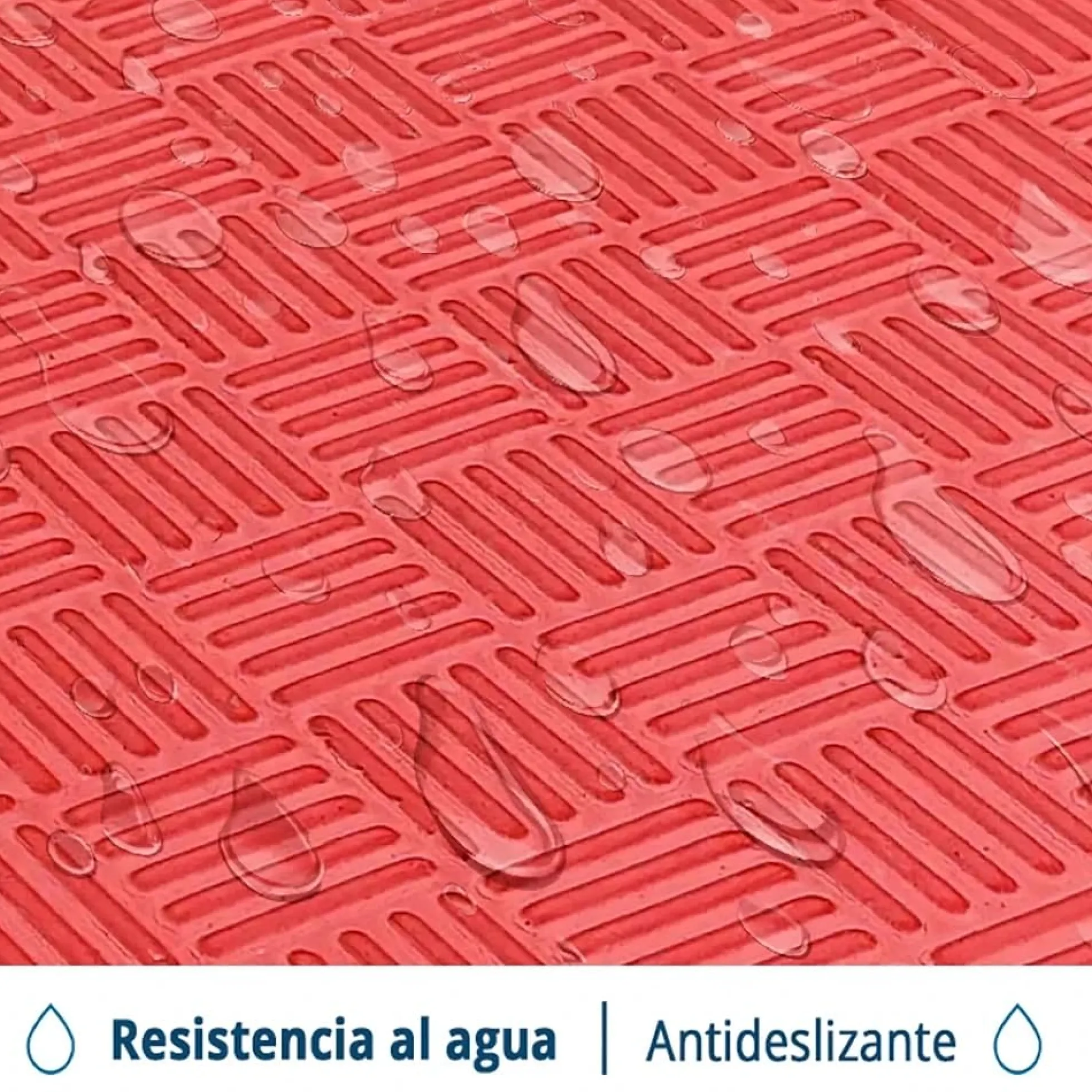 Tatami Puzzle Eva Para Suelo Infantil 1x1m X25mm Rojo - Negro Pack Ahorro 16 Unidades