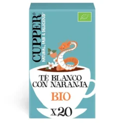 Té Blanco con Naranja Bio Cupper 20 bolsitas