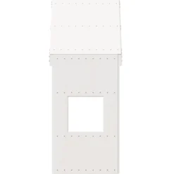 Techo De Cama Infantil Madera Maciza Pino Blanco 55x99x139,5 Cm